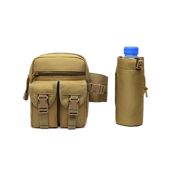 Olive Green Army Field Portable Tactical Waist Backpack Water Bottle Bag For Outdoor Camping